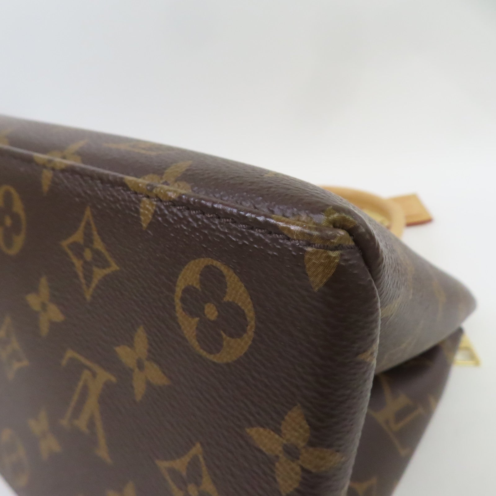 LOUIS VUITTON Monogram Petit Palais PM金扣肩背袋啡色