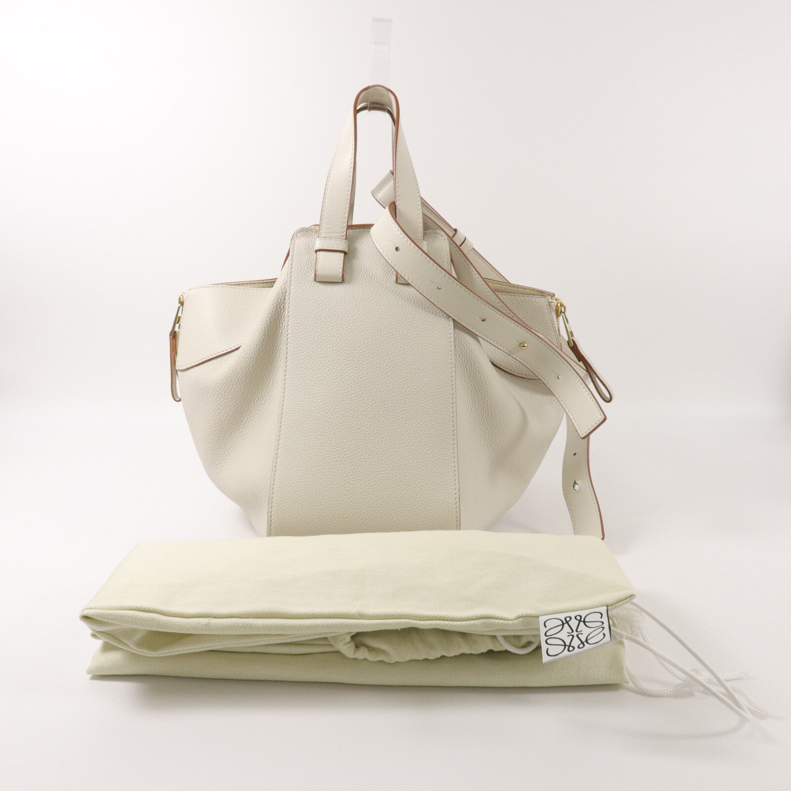 LOEWE 牛皮皮革Hammock Small手挽肩背兩用袋