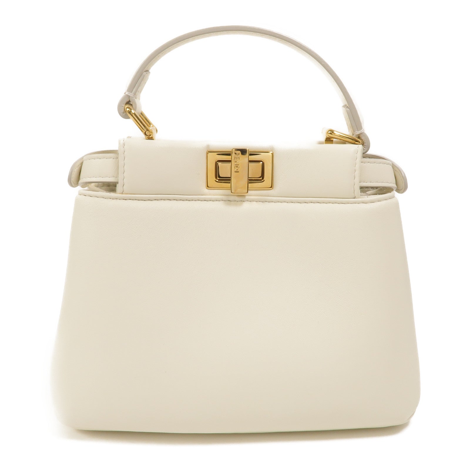 FENDI 羊皮皮革Peekaboo XS手挽肩背兩用袋