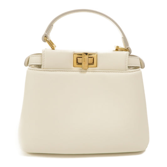 FENDI 羊皮皮革Peekaboo XS手挽肩背兩用袋