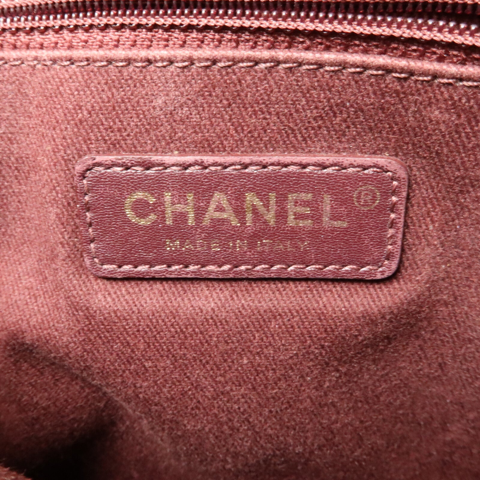 CHANEL 牛皮皮革Trapezio Flap Bag鏈帶手挽肩背兩用袋