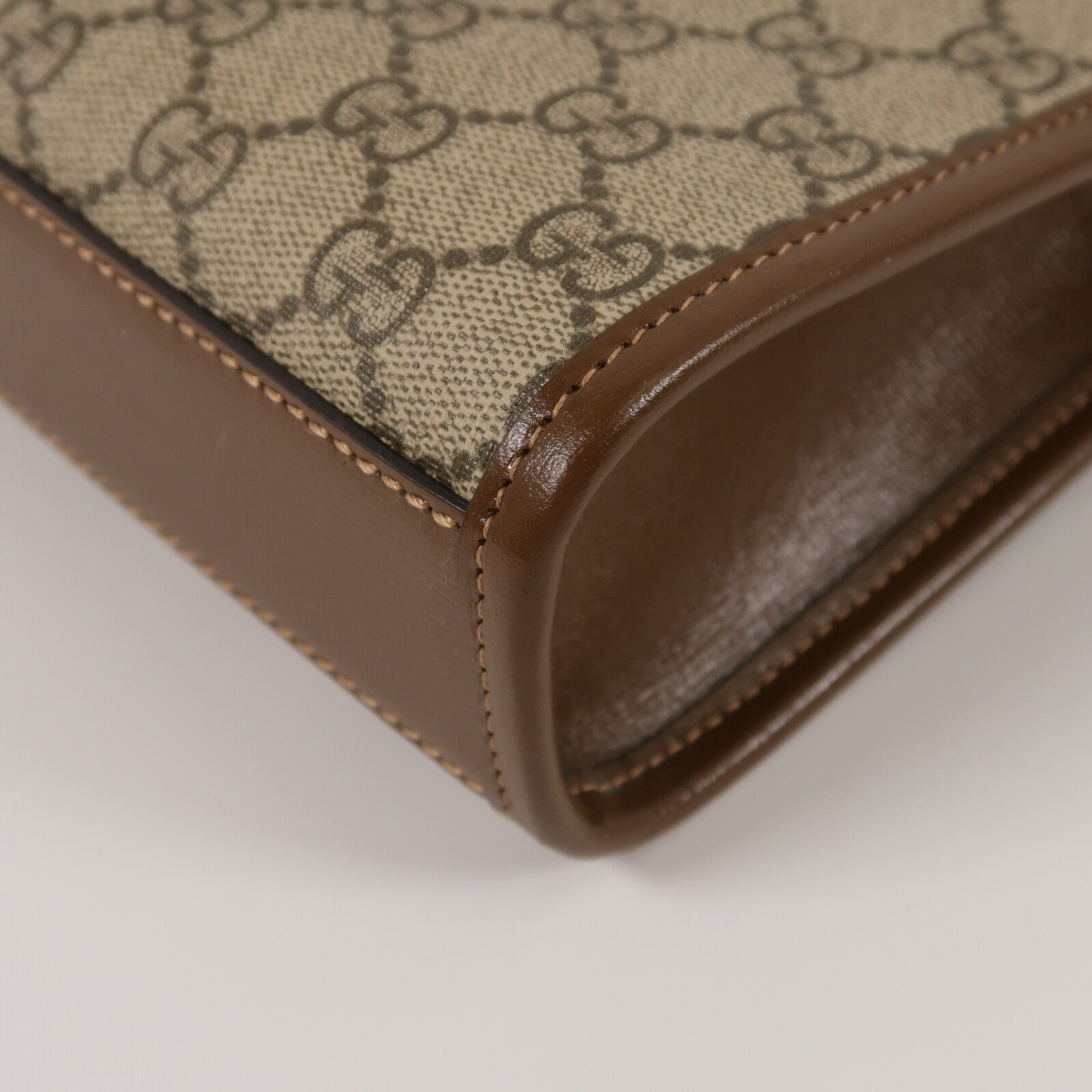 GUCCI 塗層帆布Interlocking G Mini Tote Bag手挽肩背兩用袋