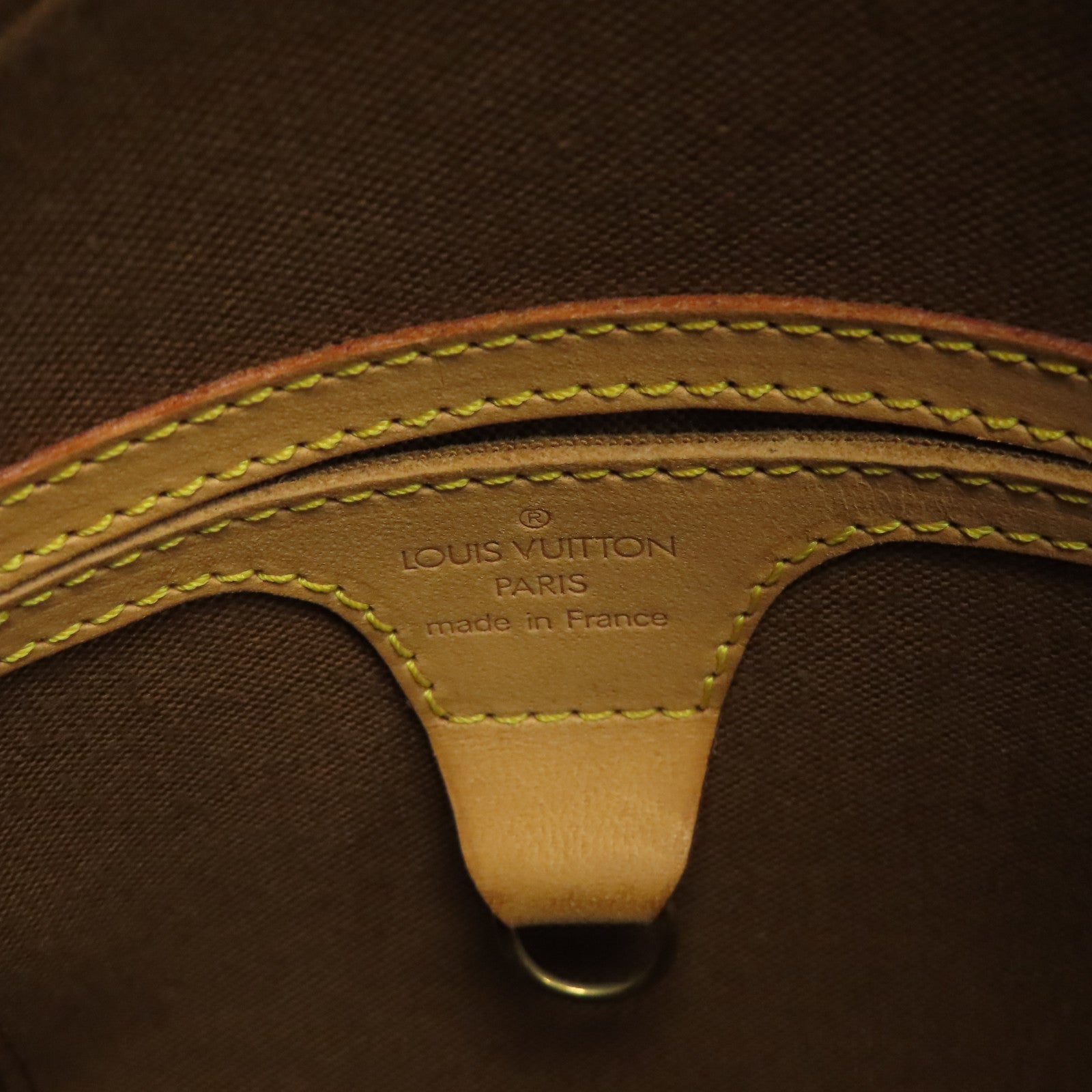 LOUIS VUITTON Monogram Ellipse PM金扣手挽袋啡色