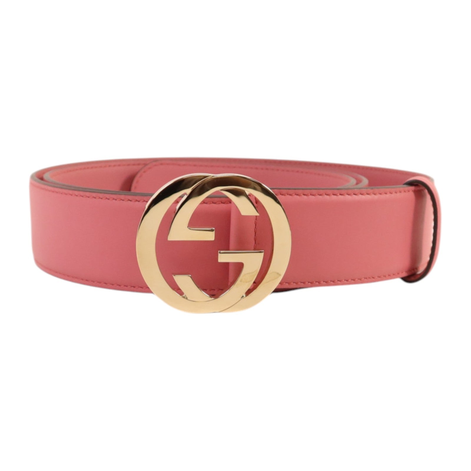 GUCCI 牛皮皮革Belt 110cm金扣皮帶