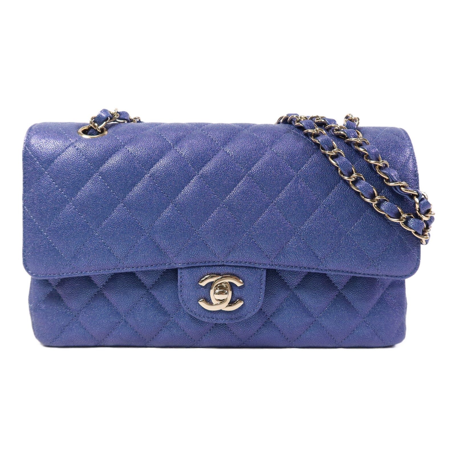 CHANEL 牛皮皮革Classic 25金扣鏈帶肩背袋