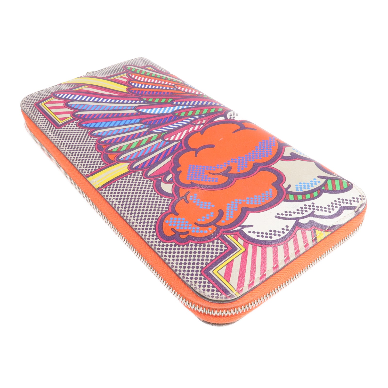 HERMES Swift皮革Azap Pegasus Design銀扣長錢包