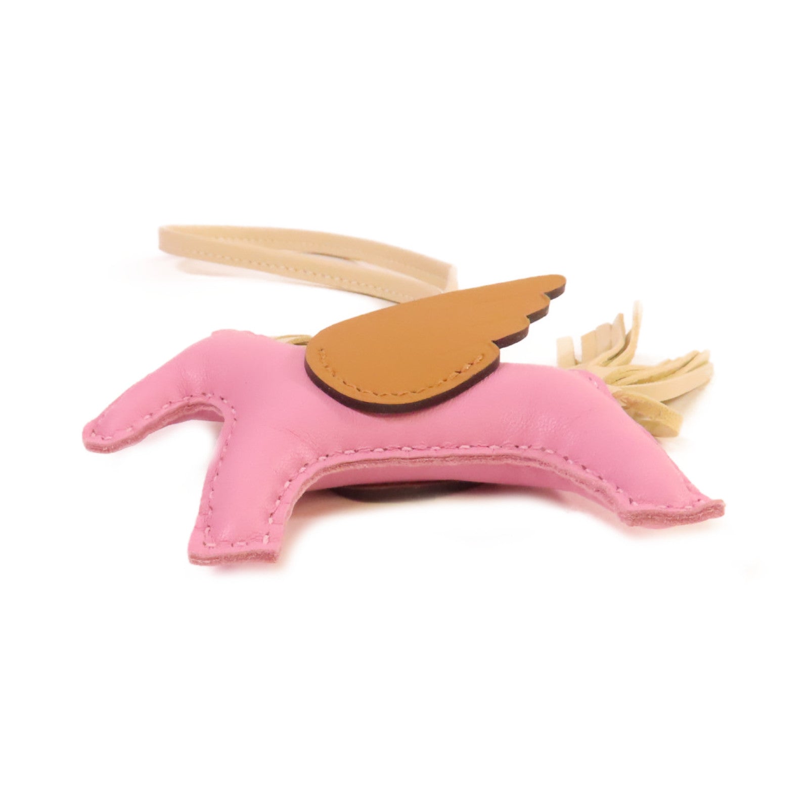 HERMES Swift皮革Rodeo Pegase PM Charm掛飾Mauve Sylvestre錦葵紫色/啡色