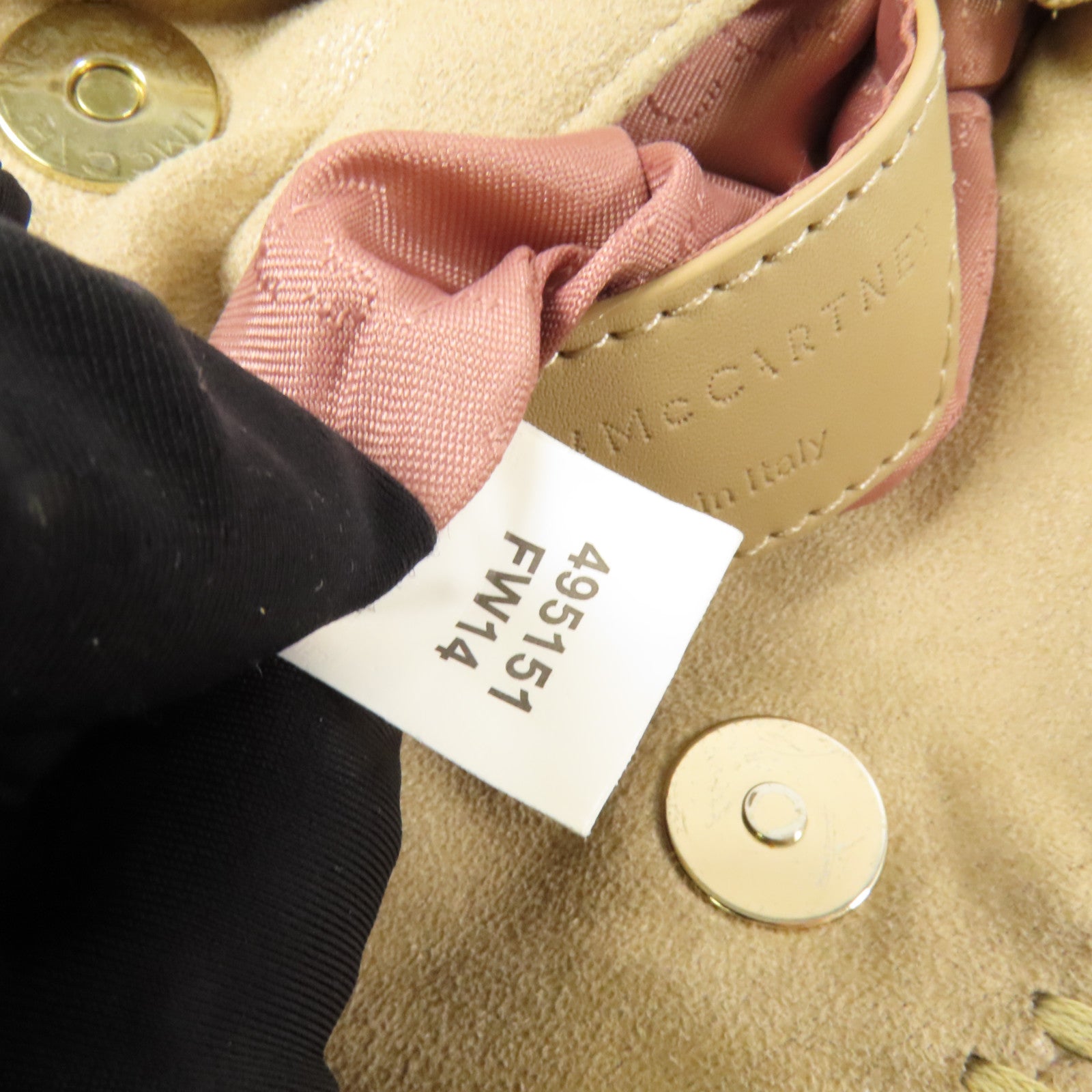 SELECTION 聚酯纖維Chain Bag金扣鏈帶手挽肩背兩用袋