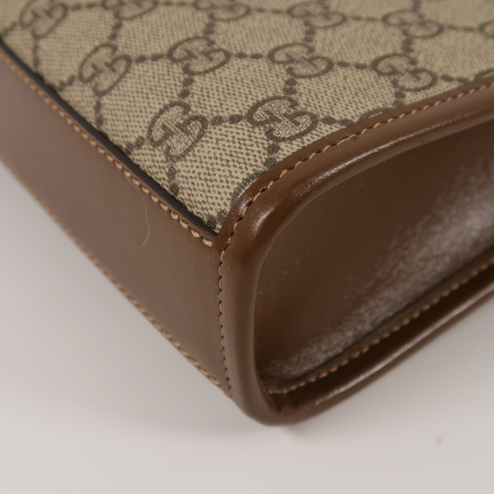 GUCCI 塗層帆布Interlocking G Mini Tote Bag手挽肩背兩用袋