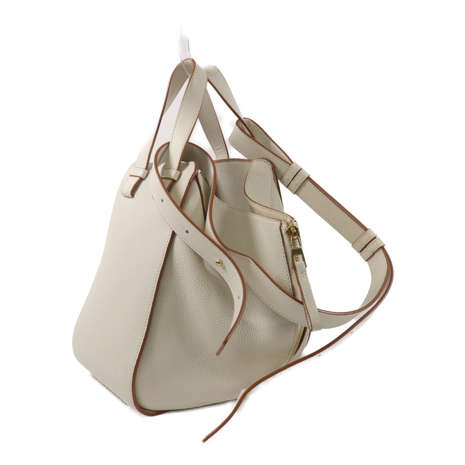 LOEWE 牛皮皮革Hammock Small手挽肩背兩用袋