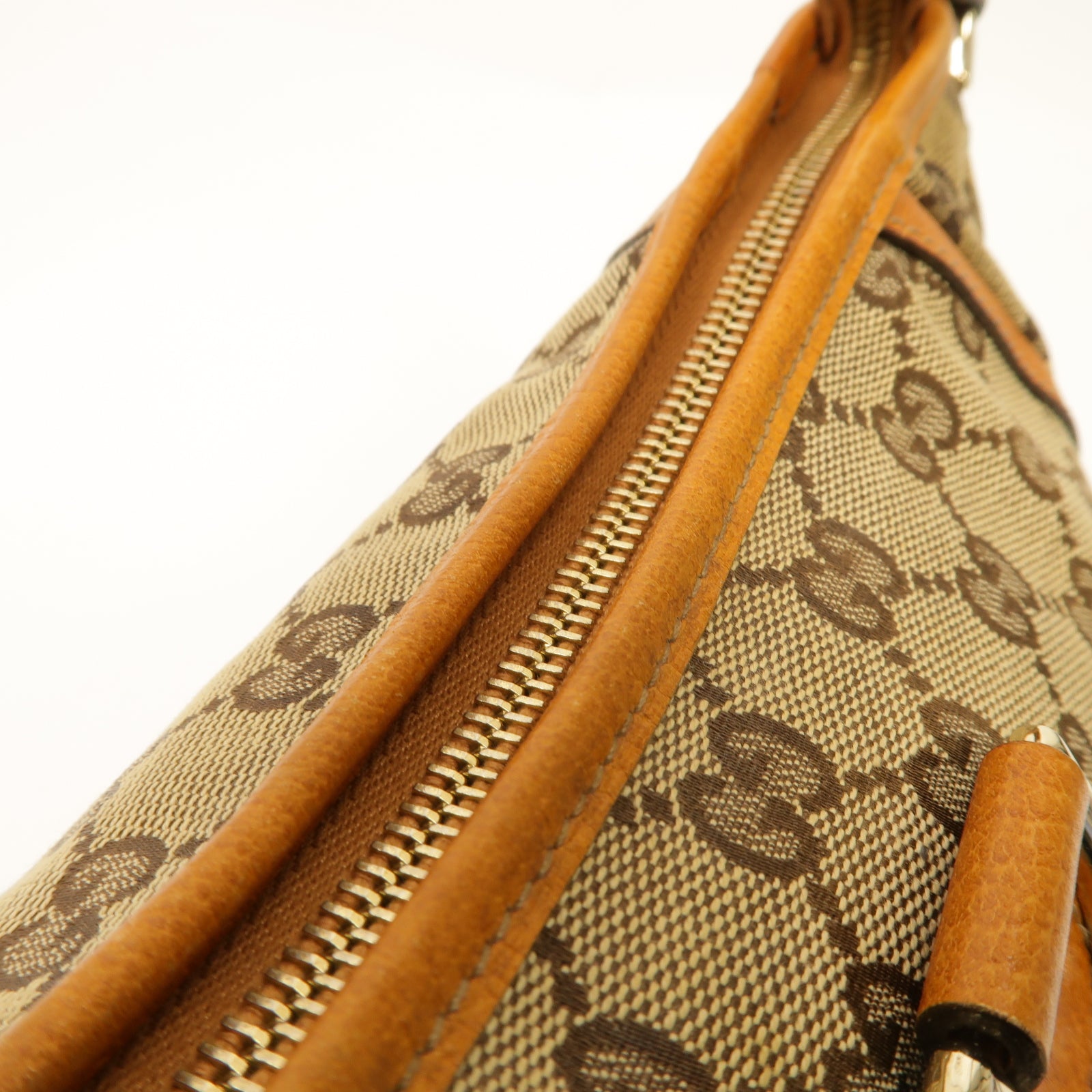 GUCCI 帆布Hand Bag金扣手挽袋橙色