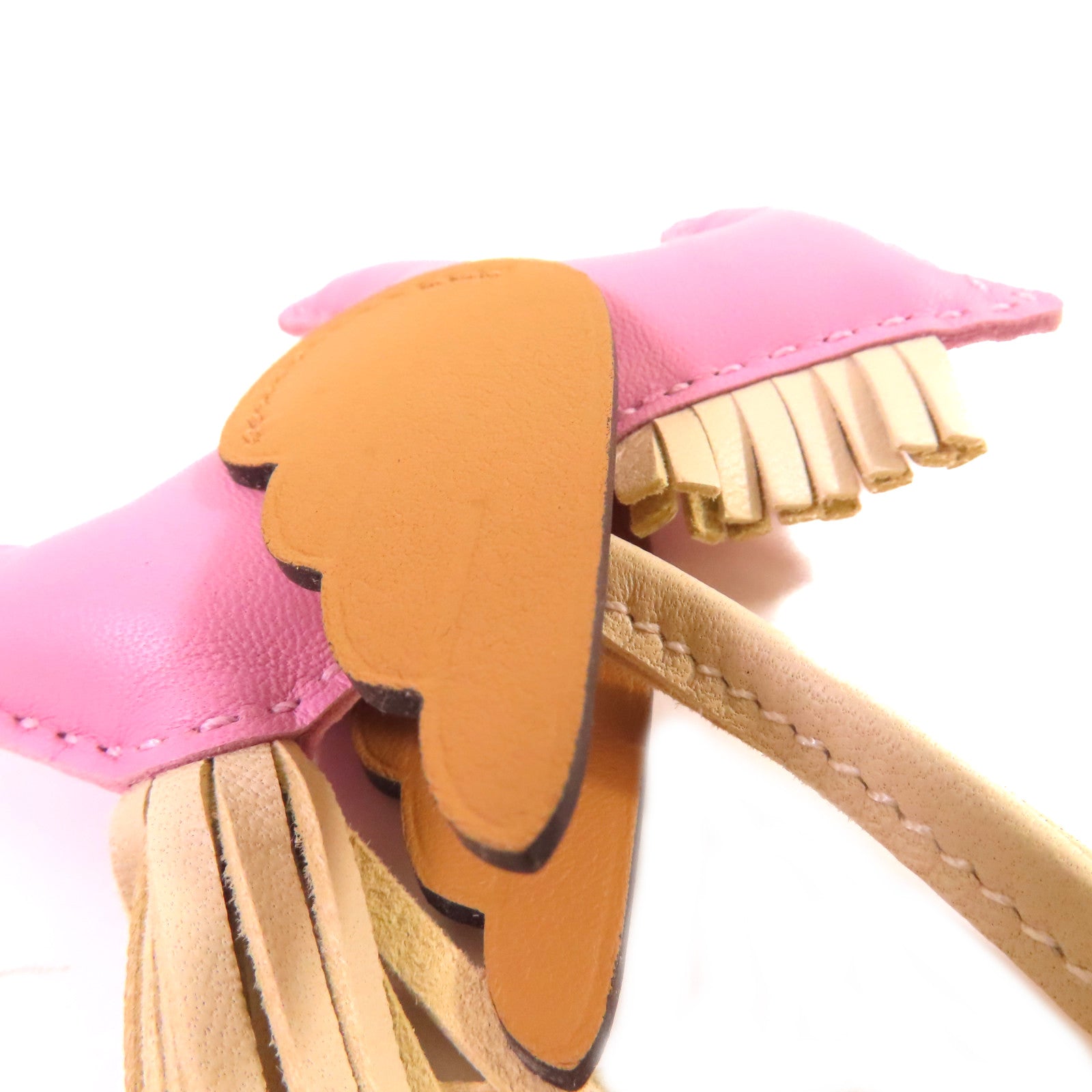 HERMES Swift皮革Rodeo Pegase PM Charm掛飾Mauve Sylvestre錦葵紫色/啡色