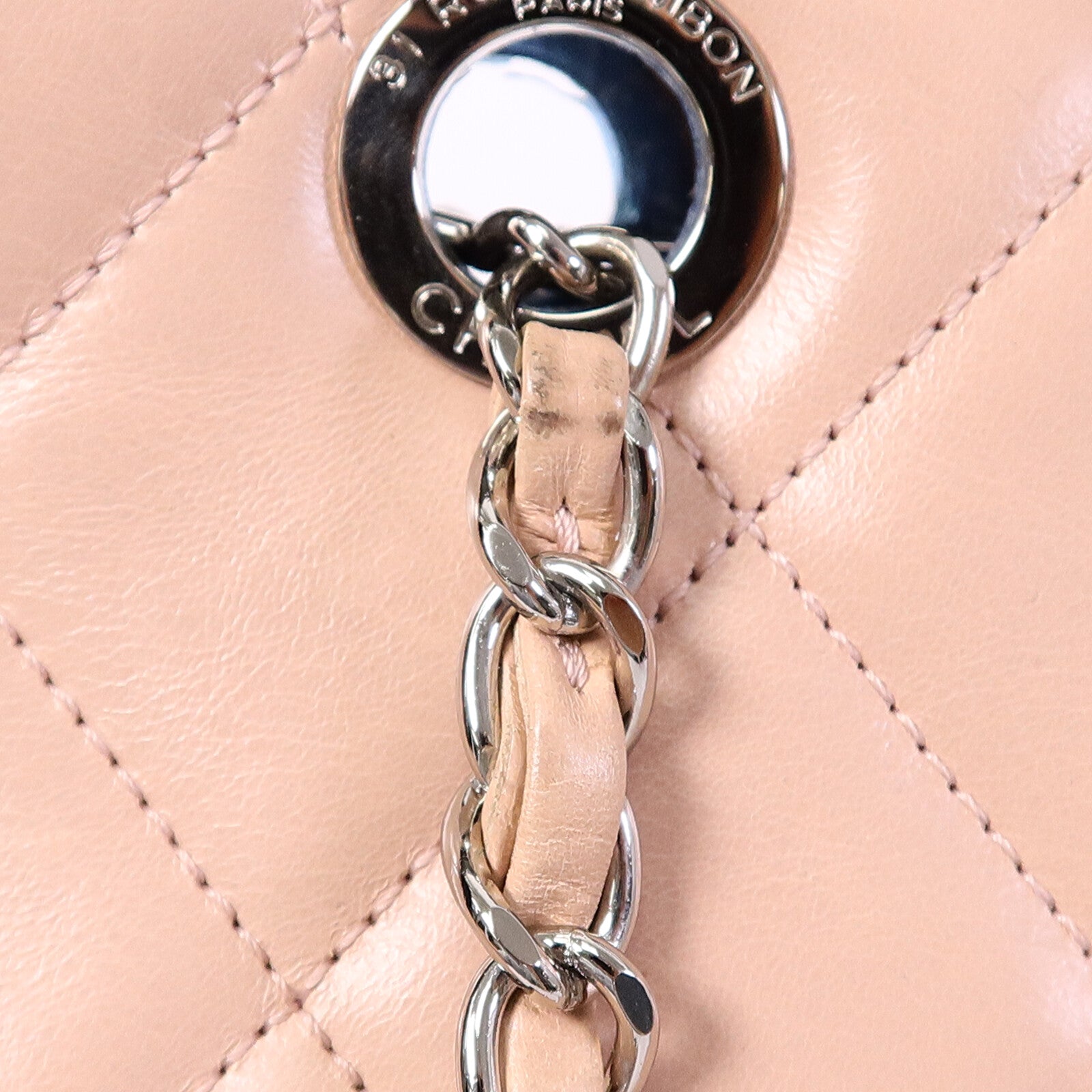 CHANEL 羊皮皮革Chain Shoulder Bag鏈帶肩背袋