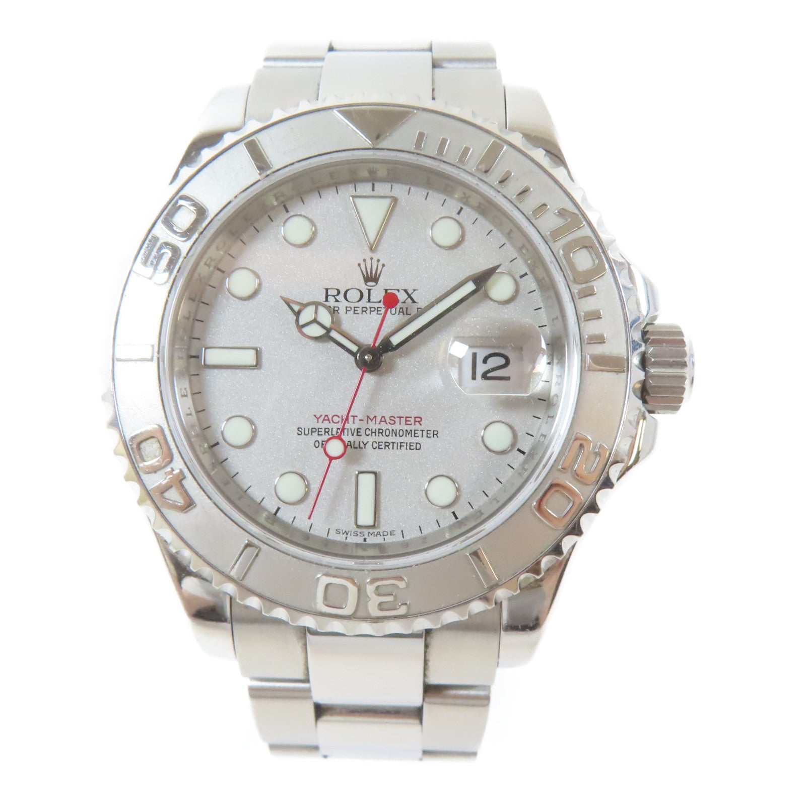 ROLEX Yacht Master不鏽鋼手錶自動機芯灰色#16.5cm