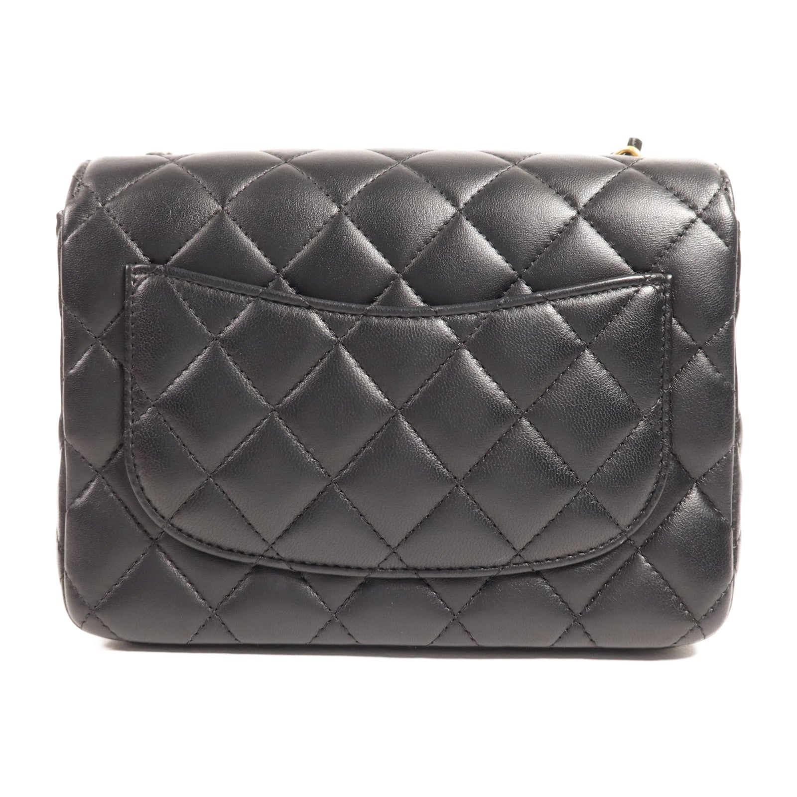 CHANEL 羊皮皮革Chain Shoulder金扣鏈帶肩背袋