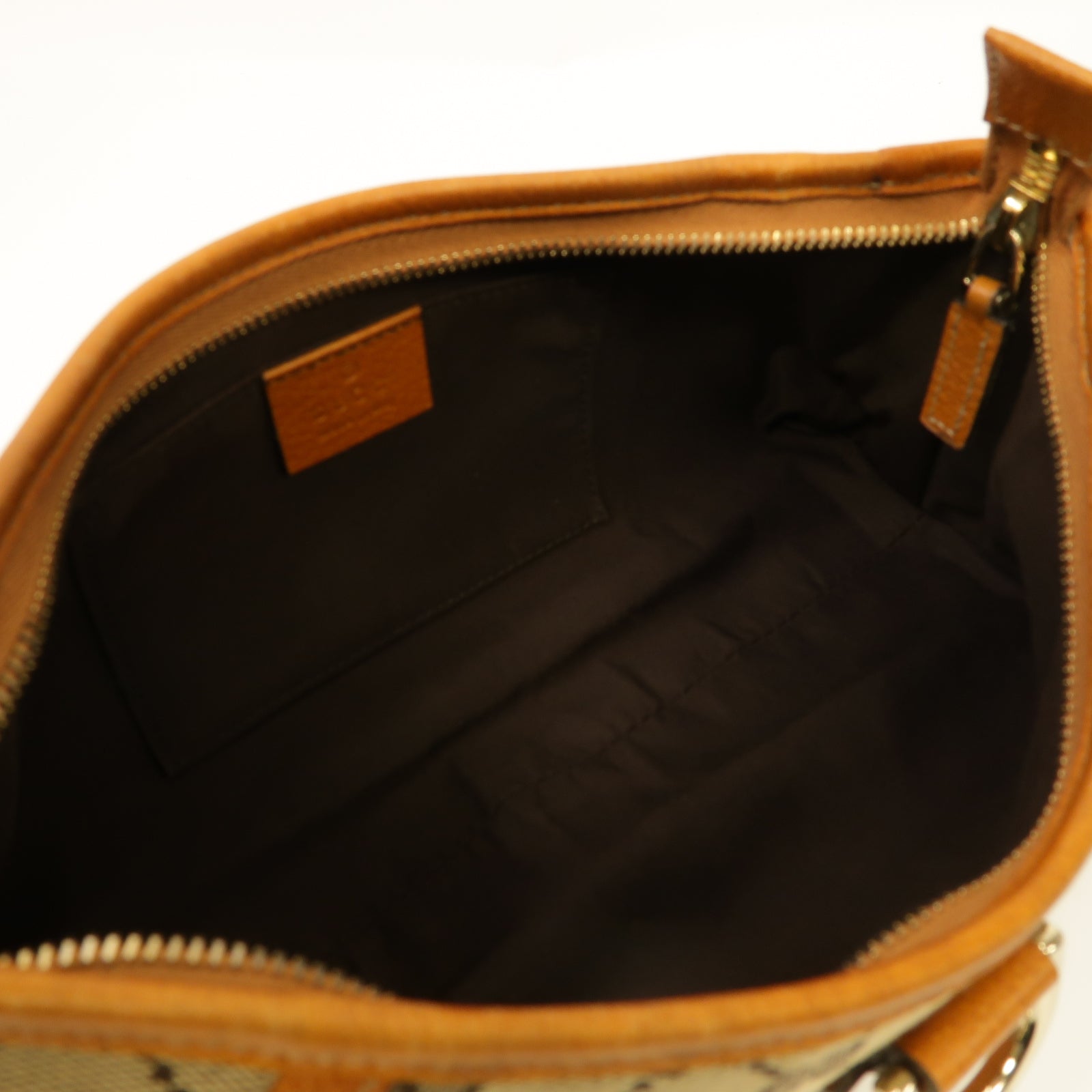 GUCCI 帆布Hand Bag金扣手挽袋橙色