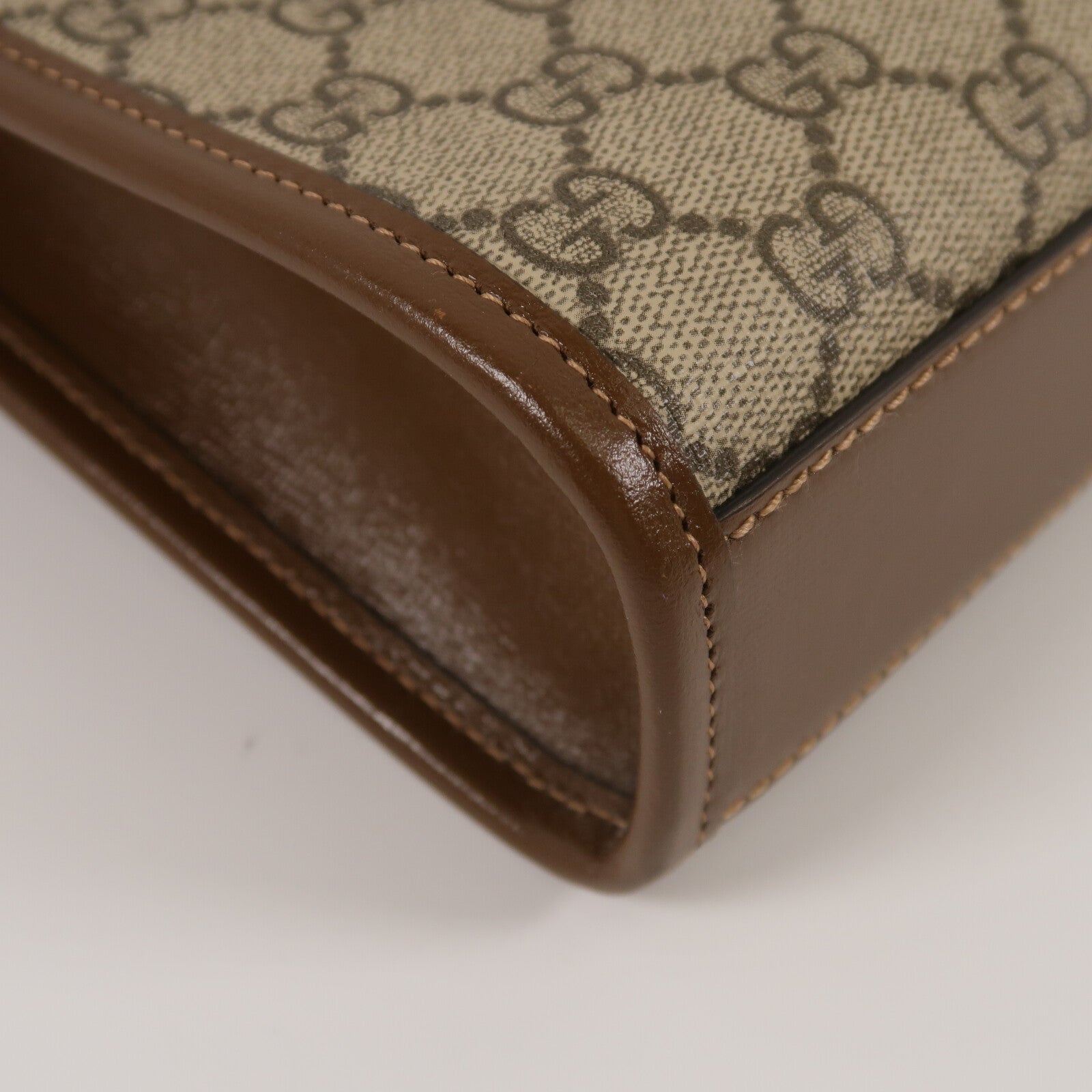 GUCCI 塗層帆布Interlocking G Mini Tote Bag手挽肩背兩用袋