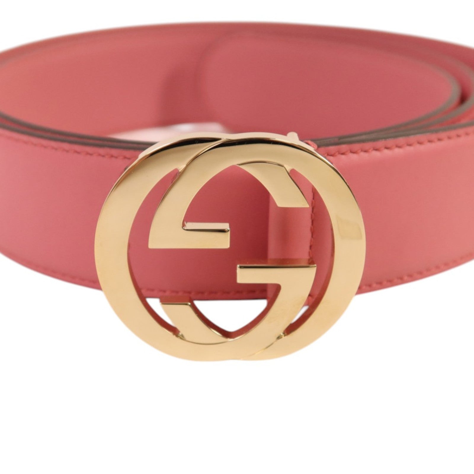 GUCCI 牛皮皮革Belt 110cm金扣皮帶
