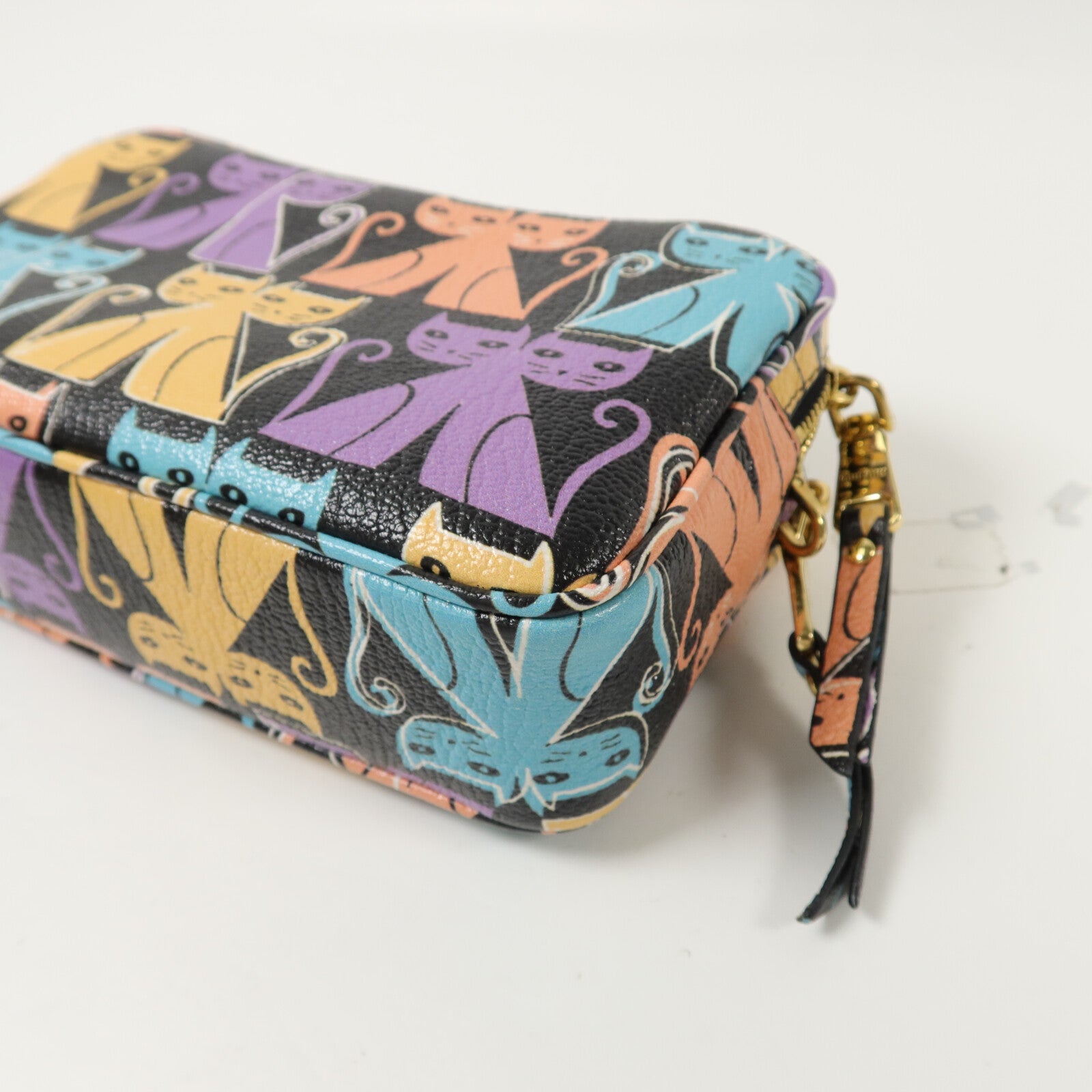 Miu Miu 羊皮皮革Madras Cat Shoulder Bag肩背袋