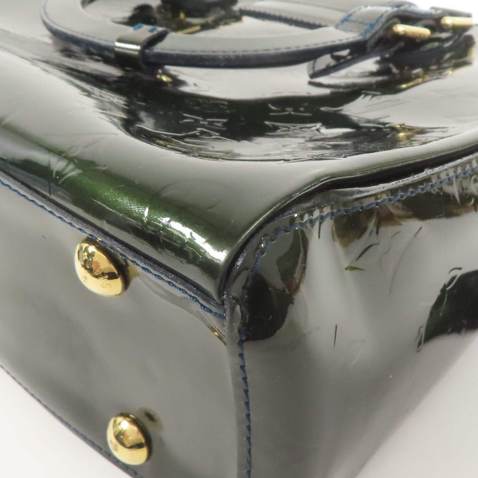 LOUIS VUITTON 【激減優惠】漆皮皮革Melrose Arenue金扣手挽袋