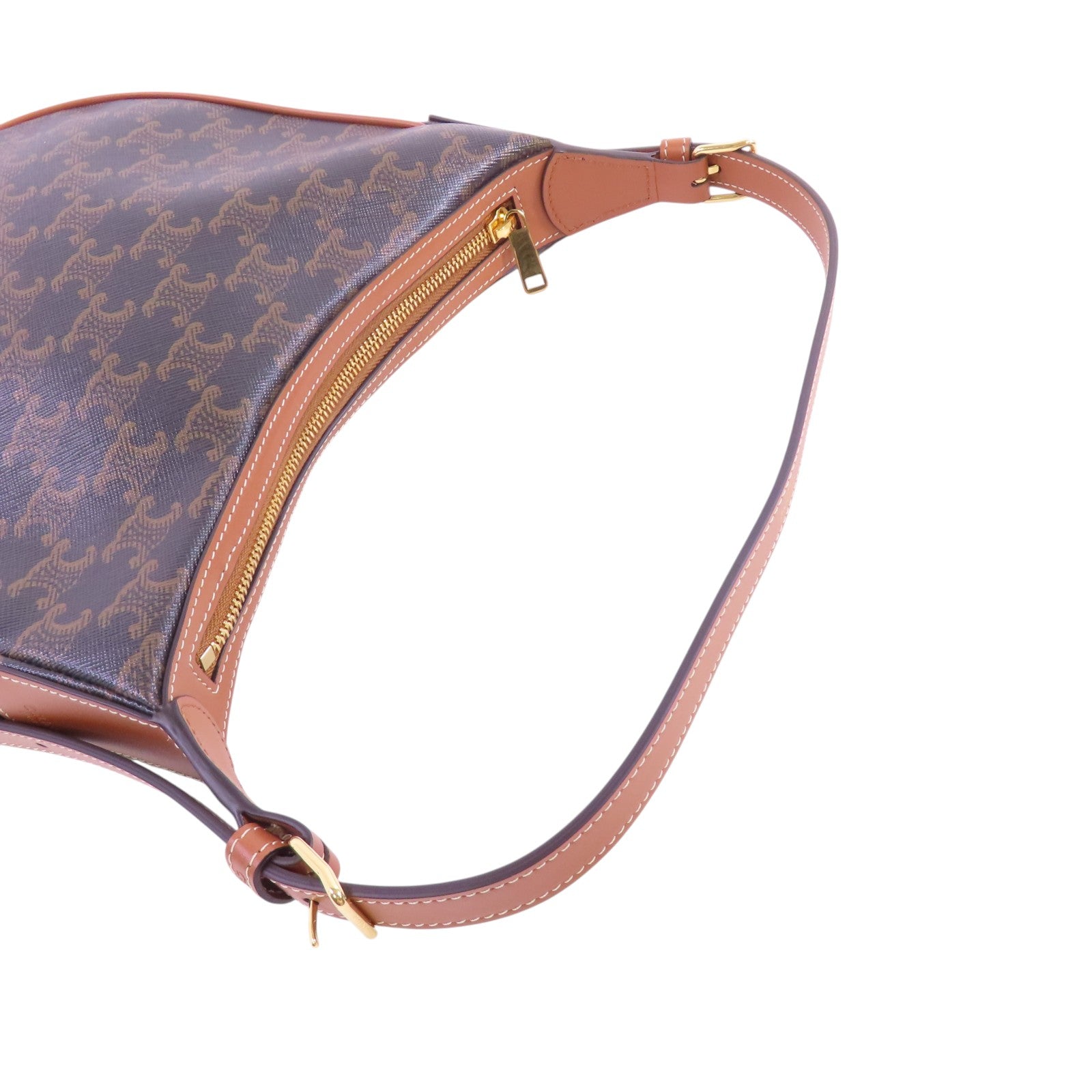 CELINE Triomphe帆布Small Heloise Shoulder Bag金扣肩背袋