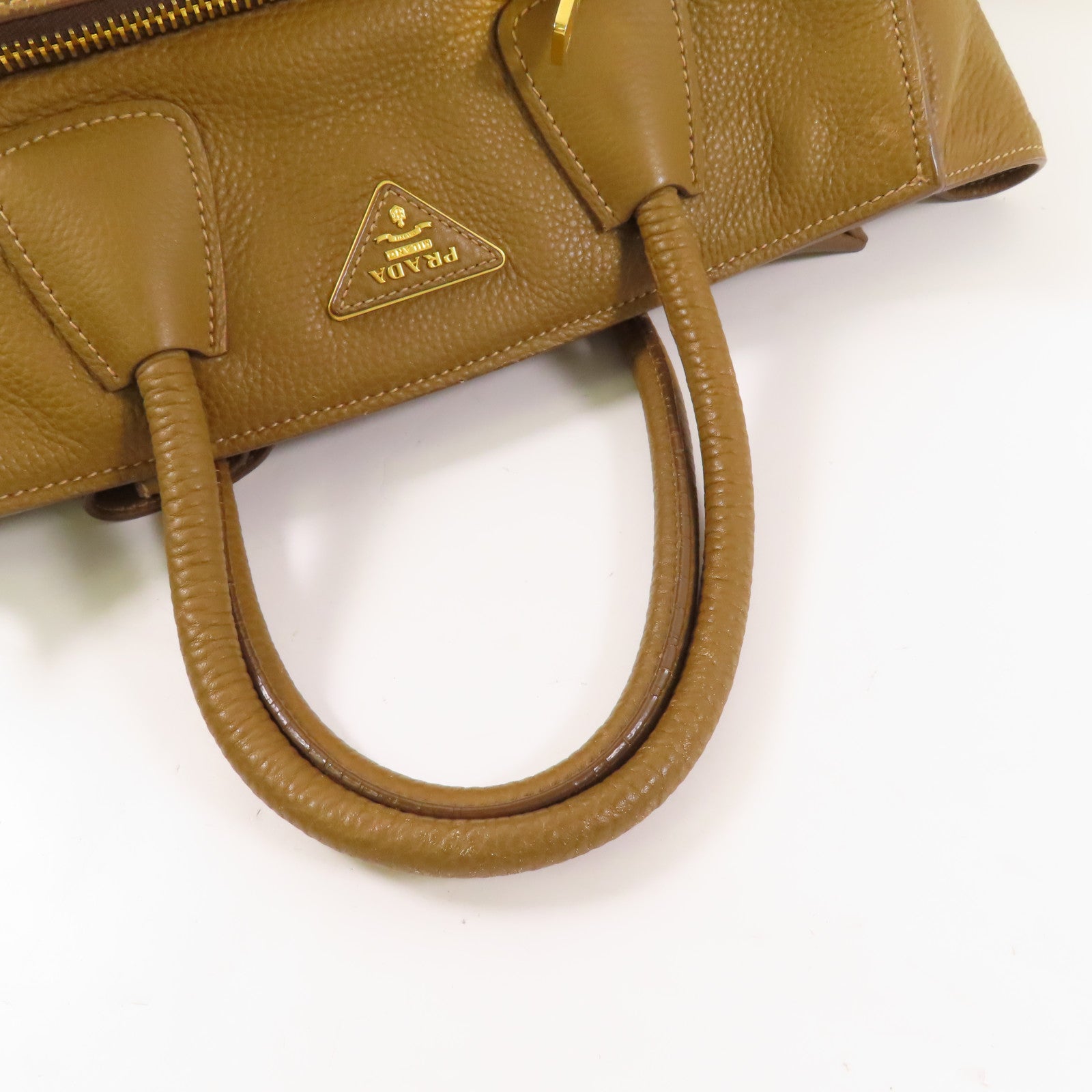 PRADA 牛皮皮革Vit Daino金扣手挽肩背兩用袋