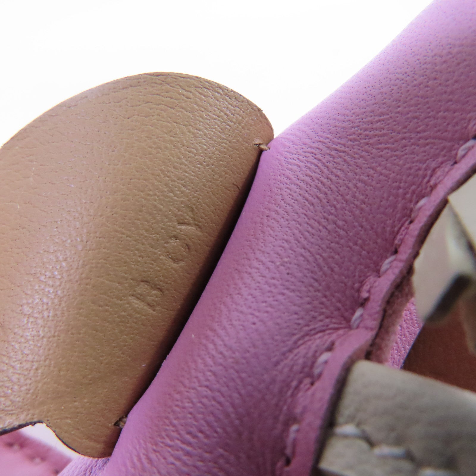 HERMES Swift皮革Rodeo Pegase PM Charm掛飾Mauve Sylvestre錦葵紫色/啡色