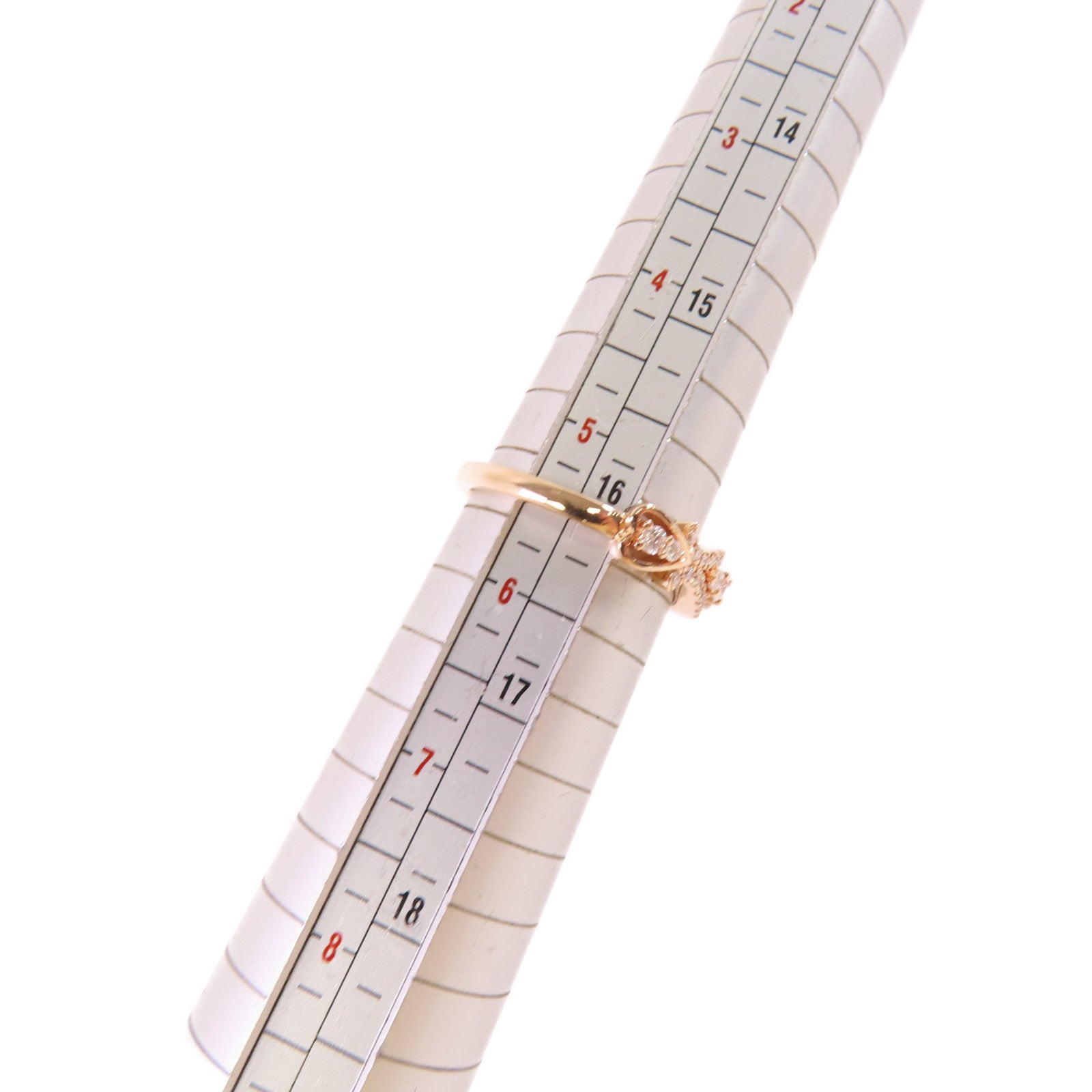 JEWELRY 18K玫瑰金/0.05ct鑽石Diamond Ring戒指US#5.5
