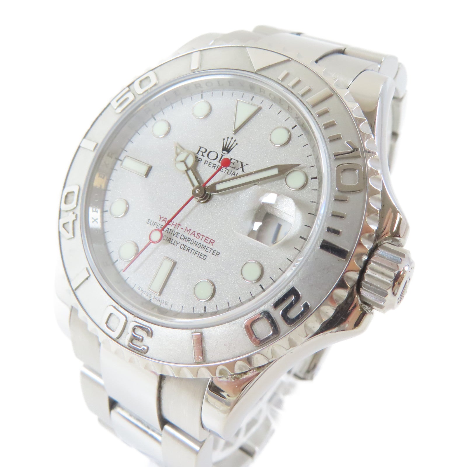 ROLEX Yacht Master不鏽鋼手錶自動機芯灰色#16.5cm