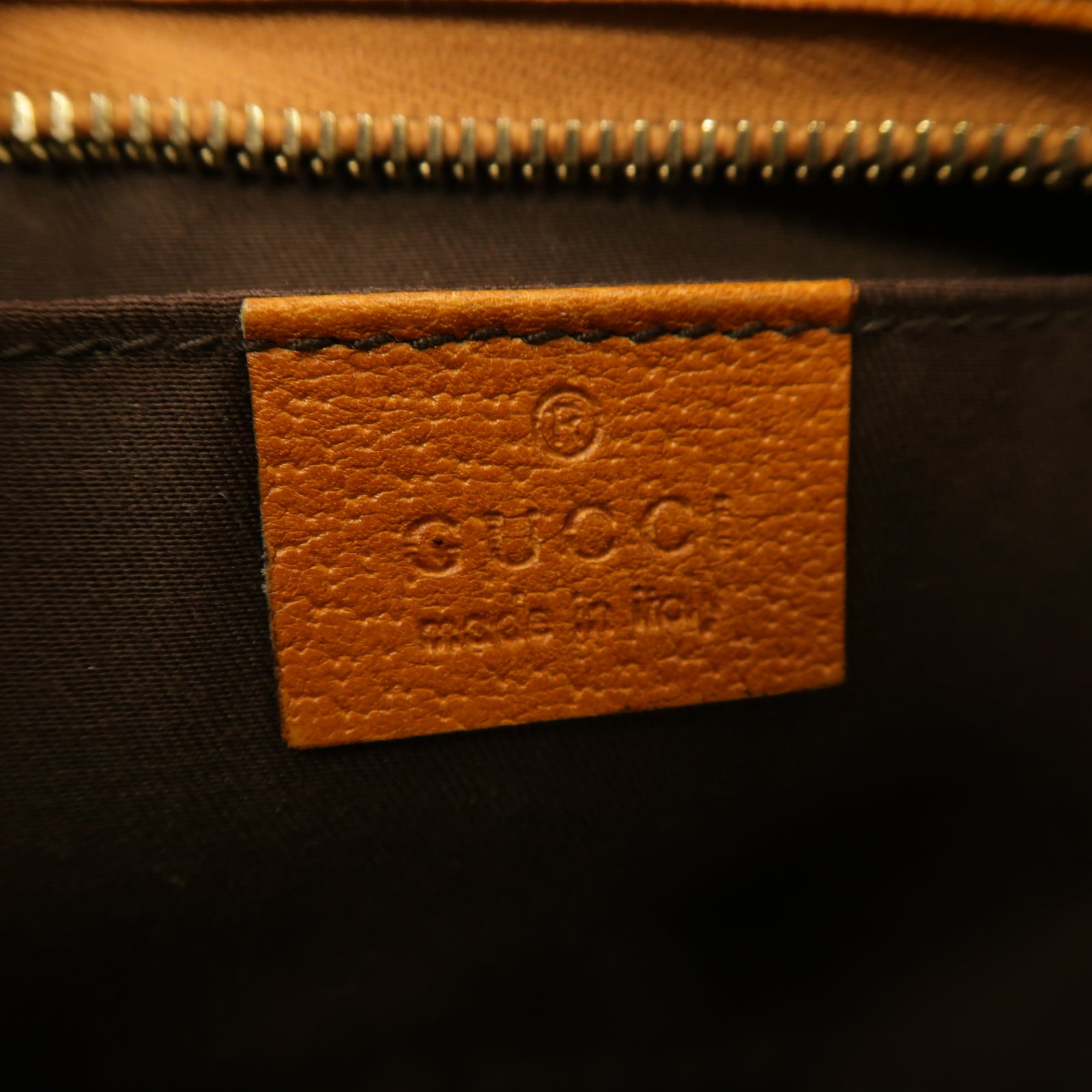 GUCCI 帆布Hand Bag金扣手挽袋橙色