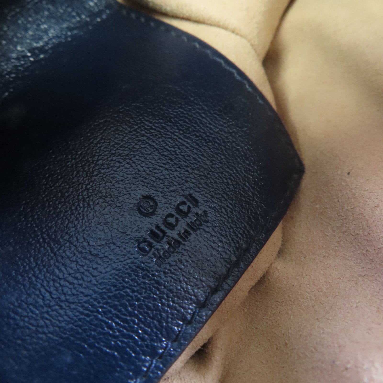 GUCCI 【激減優惠】牛皮皮革GG Marmont Chain Shoulder Bag鏈帶肩背袋藍色