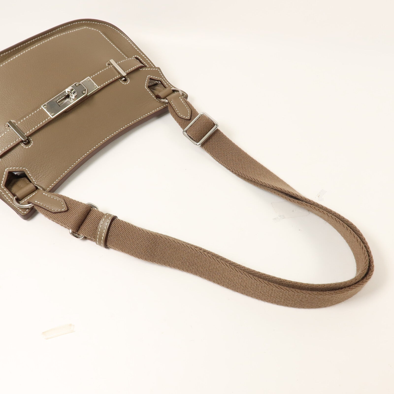 HERMES Evercolor皮革Jypsiere Mini肩背袋Etoupe