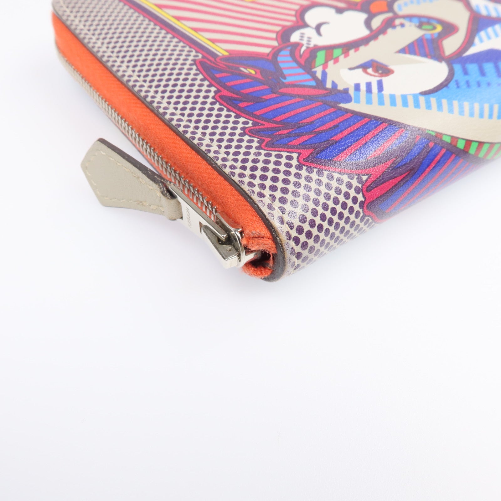 HERMES Swift皮革Azap Pegasus Design銀扣長錢包