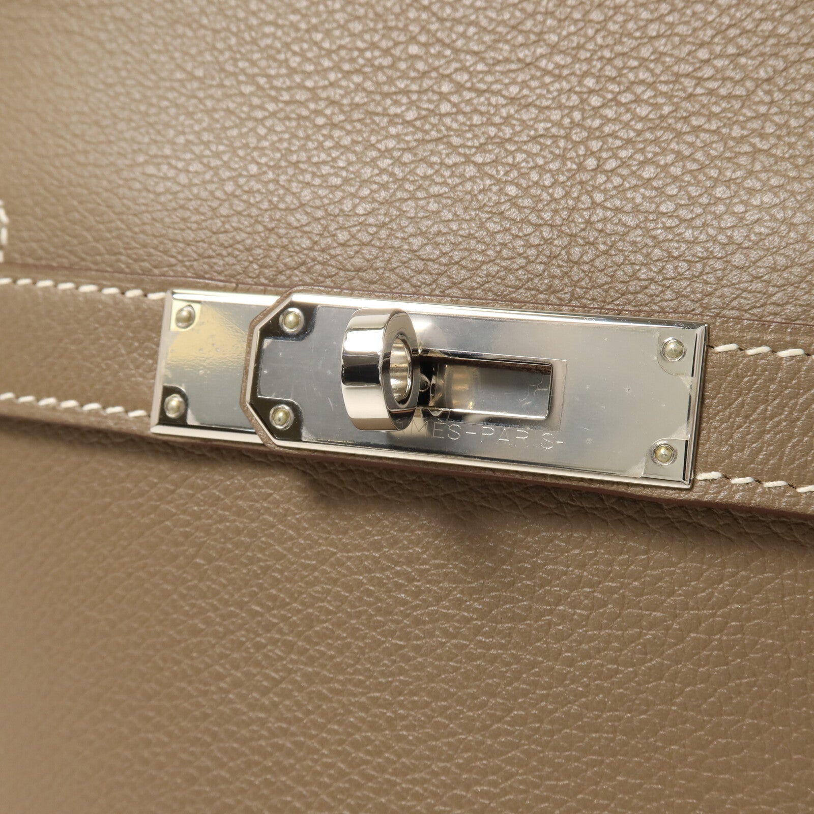 HERMES Evercolor皮革Jypsiere Mini肩背袋Etoupe