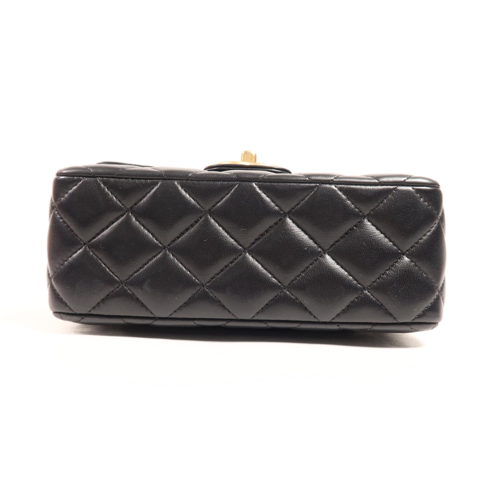 CHANEL 羊皮皮革Chain Shoulder金扣鏈帶肩背袋