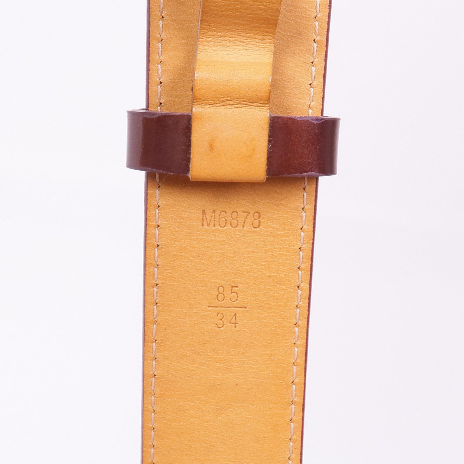 LOUIS VUITTON Vernis Ceinture Frame金扣皮帶