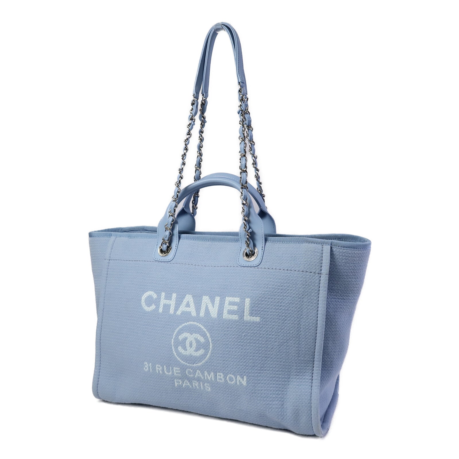 CHANEL 帆布Deauville Tote Medium手挽袋