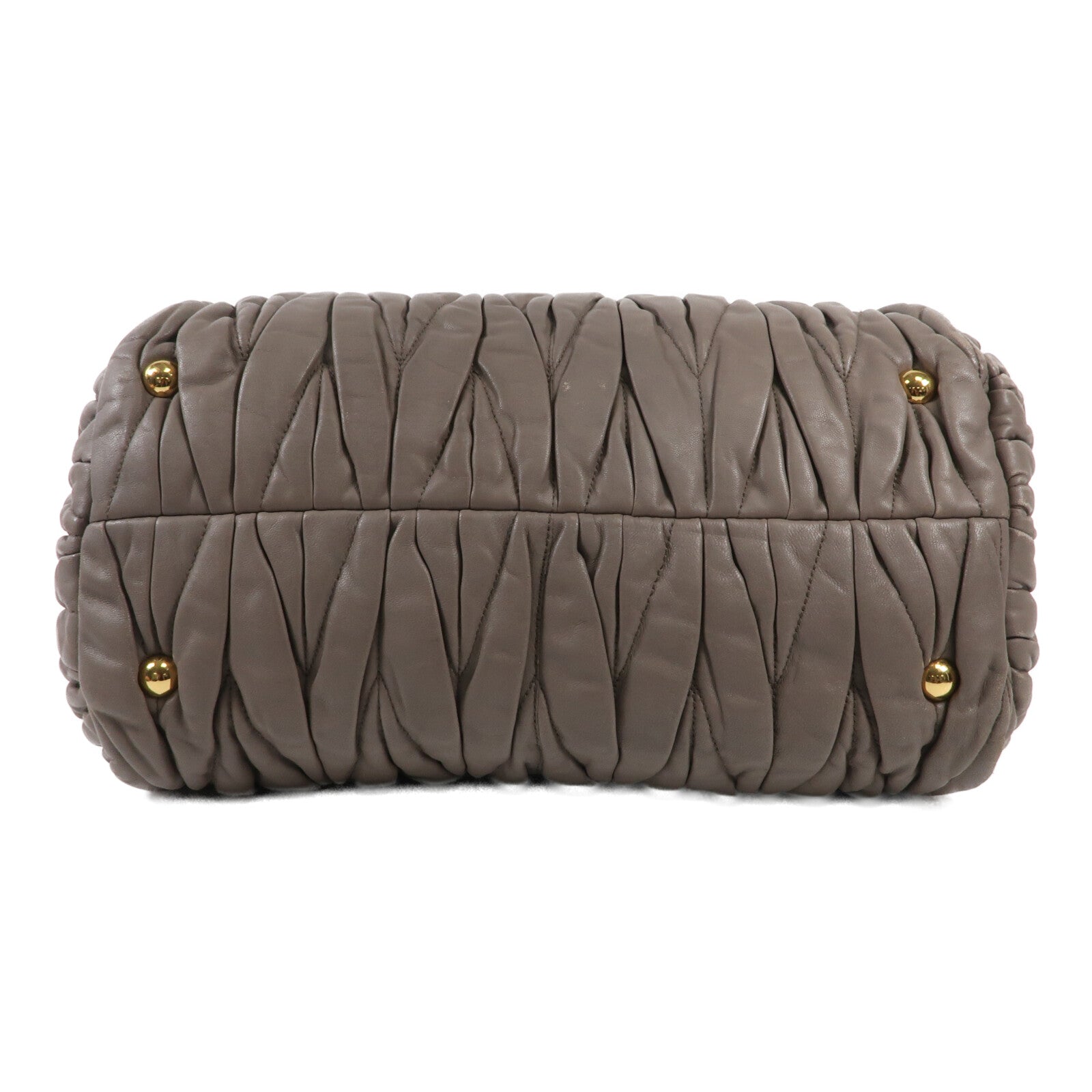 Miu Miu 牛皮皮革2 Way Shoulder金扣手挽肩背兩用袋