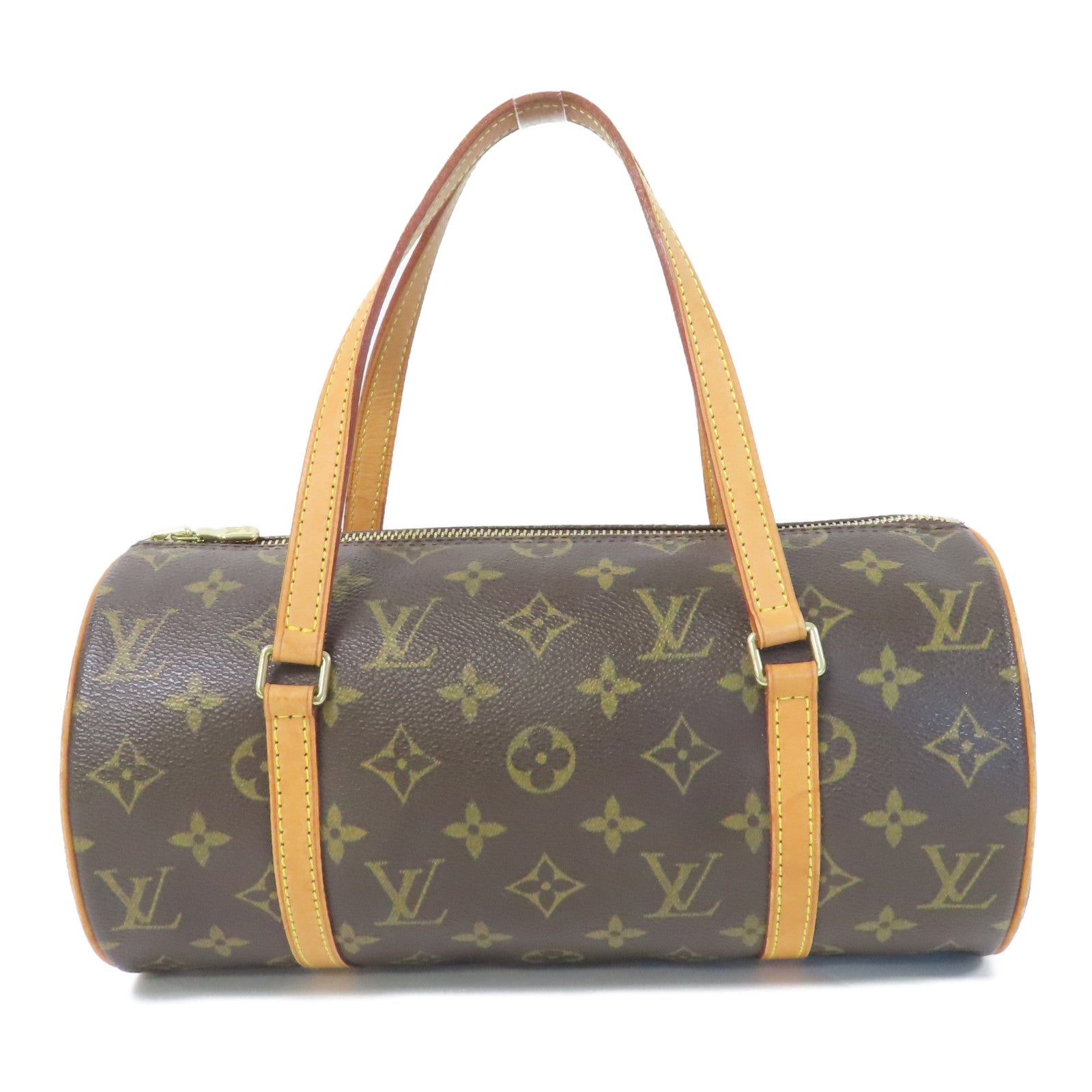 LOUIS VUITTON Monogram Papillon PM金扣肩背袋啡色