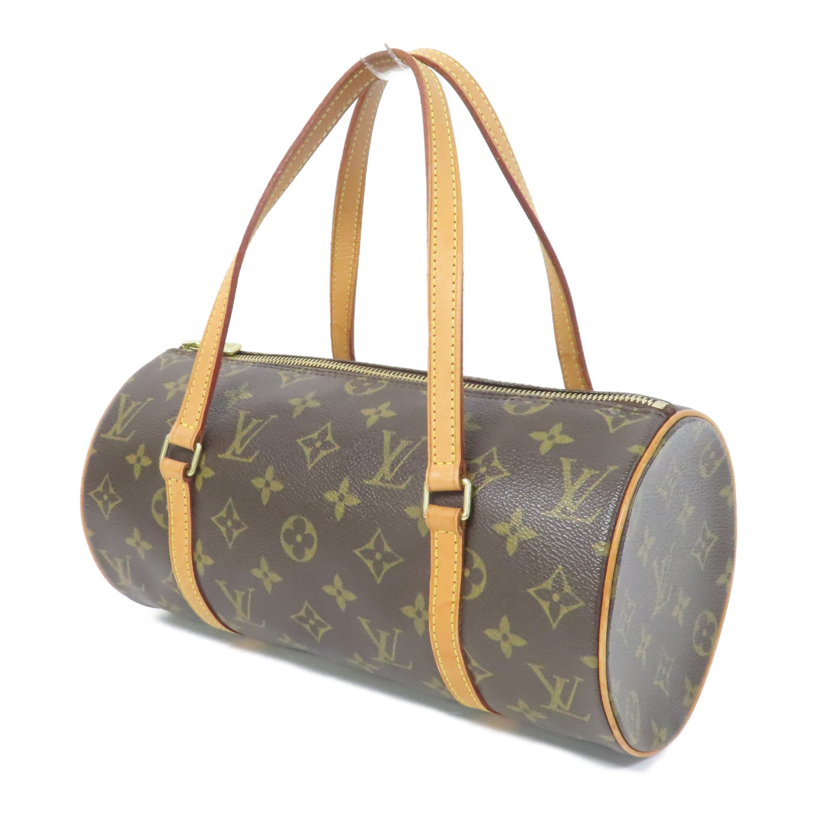 LOUIS VUITTON Monogram Papillon PM金扣肩背袋啡色