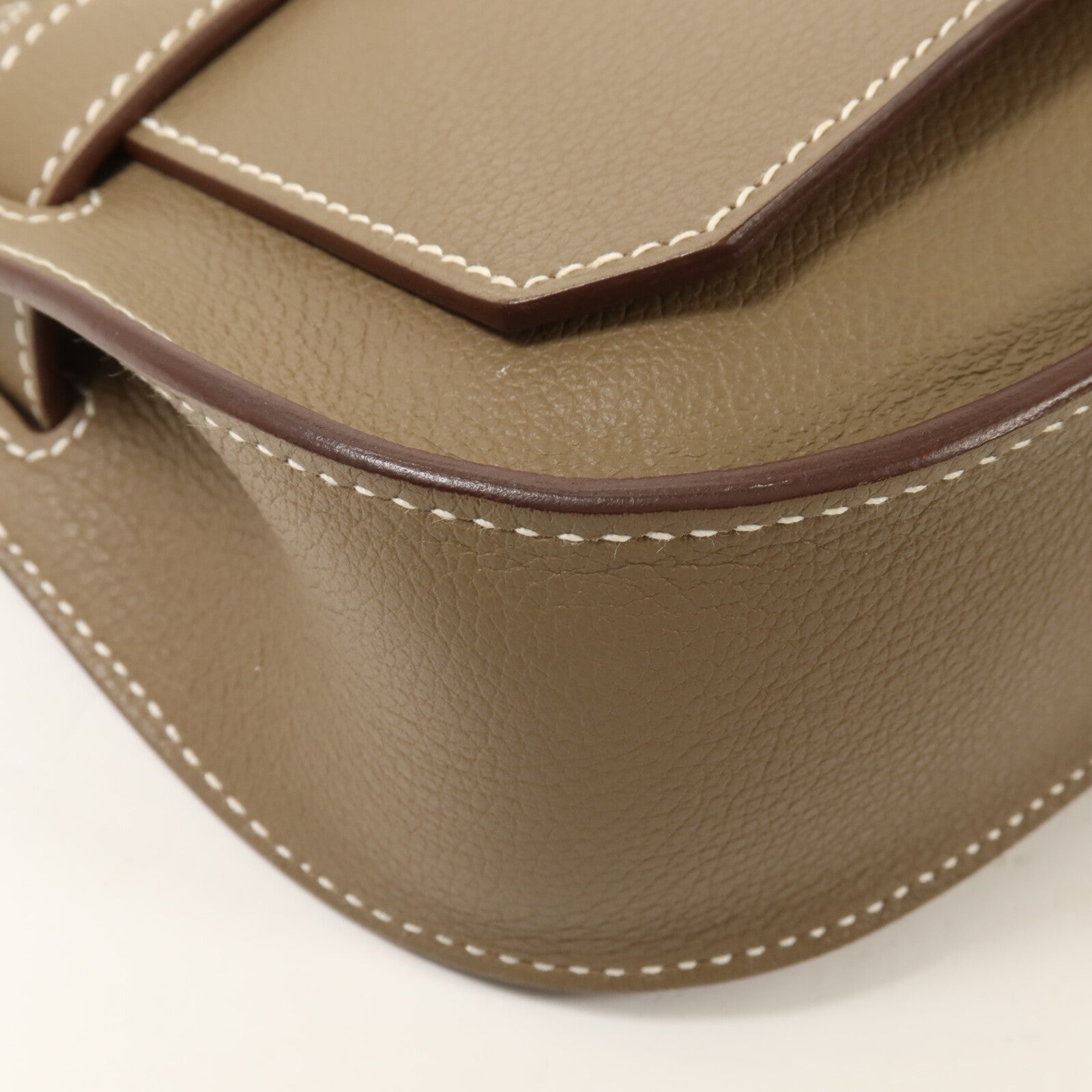 HERMES Evercolor皮革Jypsiere Mini肩背袋Etoupe