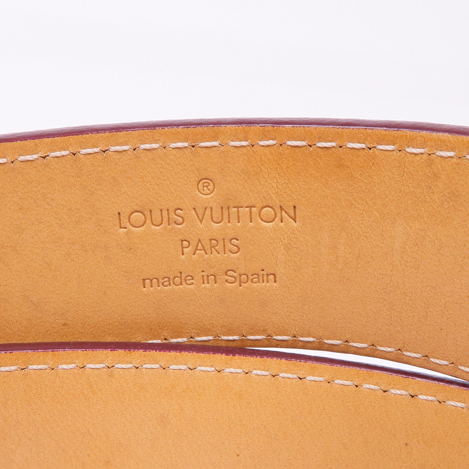 LOUIS VUITTON Vernis Ceinture Frame金扣皮帶
