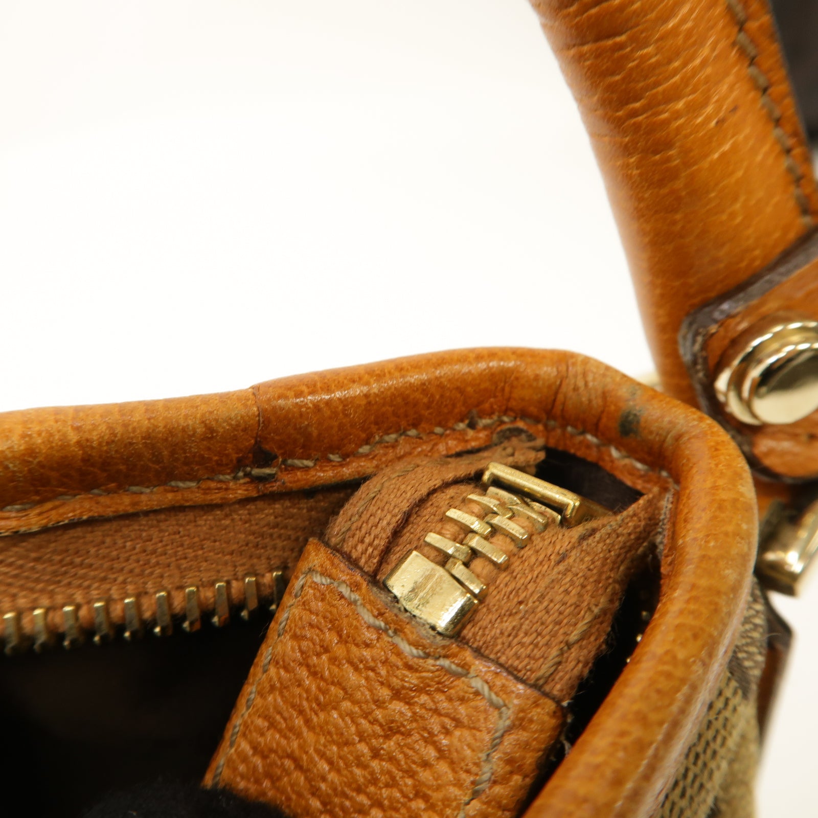 GUCCI 帆布Hand Bag金扣手挽袋橙色