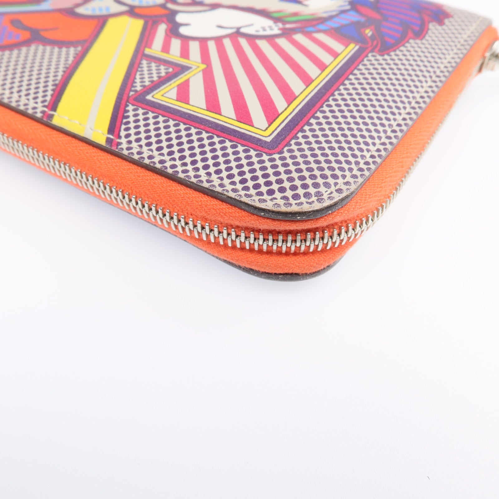 HERMES Swift皮革Azap Pegasus Design銀扣長錢包