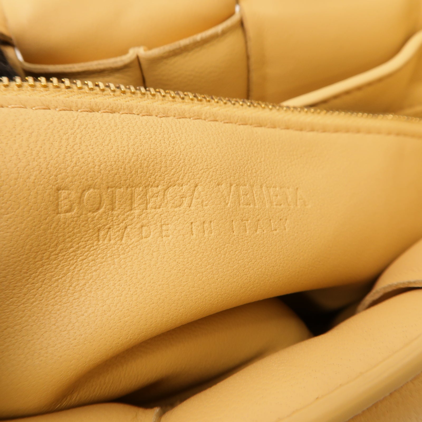 BOTTEGA VENETA 羊皮皮革Chain Cassette金扣手挽肩背兩用袋棕色