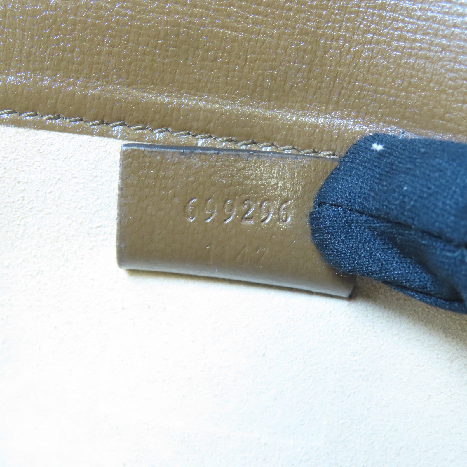 GUCCI 塗層帆布Horsebit 1955 Mini金扣肩背袋啡色