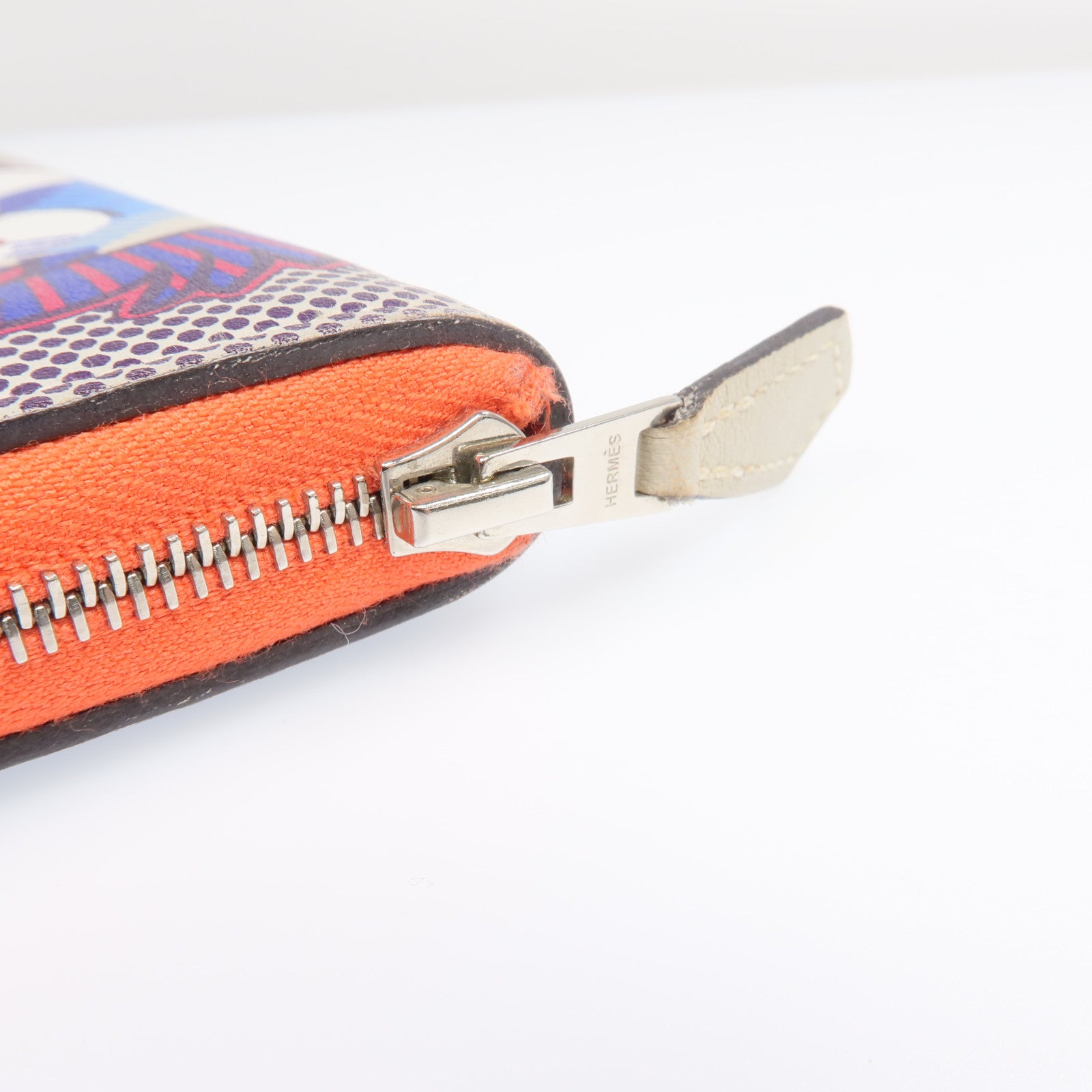 HERMES Swift皮革Azap Pegasus Design銀扣長錢包