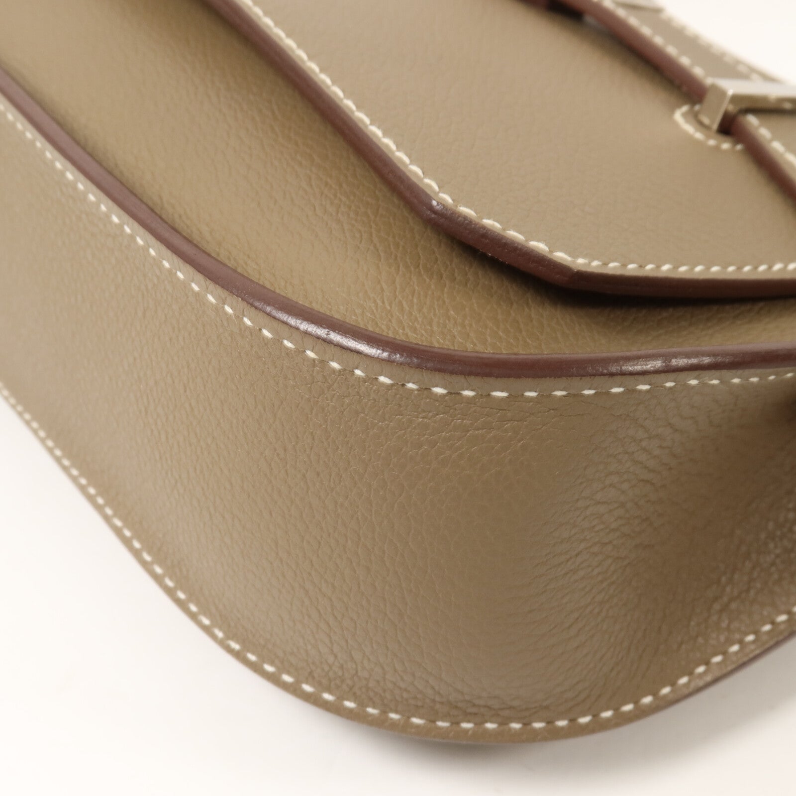HERMES Evercolor皮革Jypsiere Mini肩背袋Etoupe