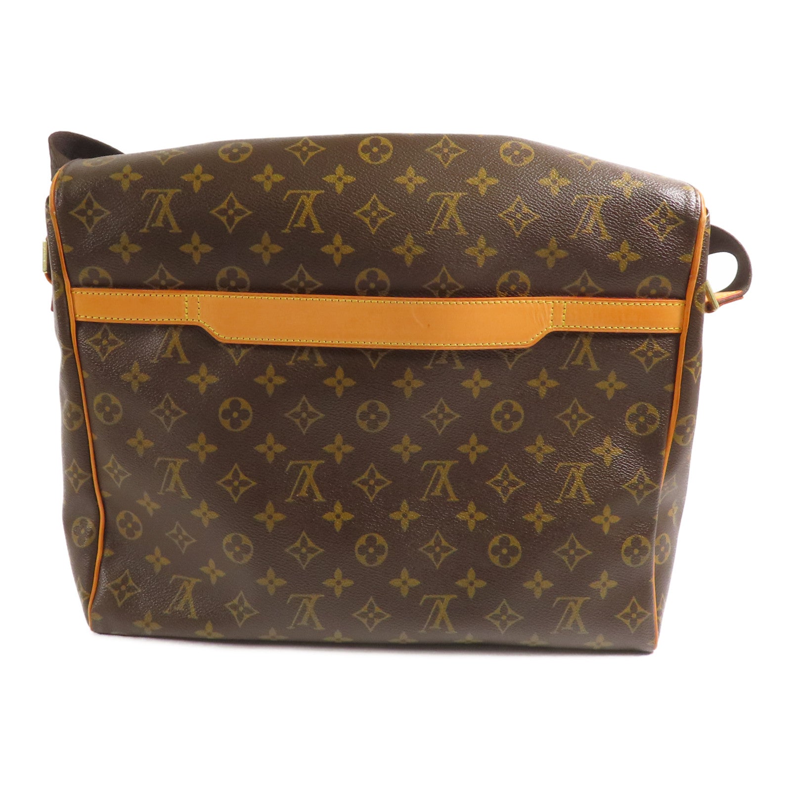 LOUIS VUITTON Monogram Abbesses金扣肩背袋棕色