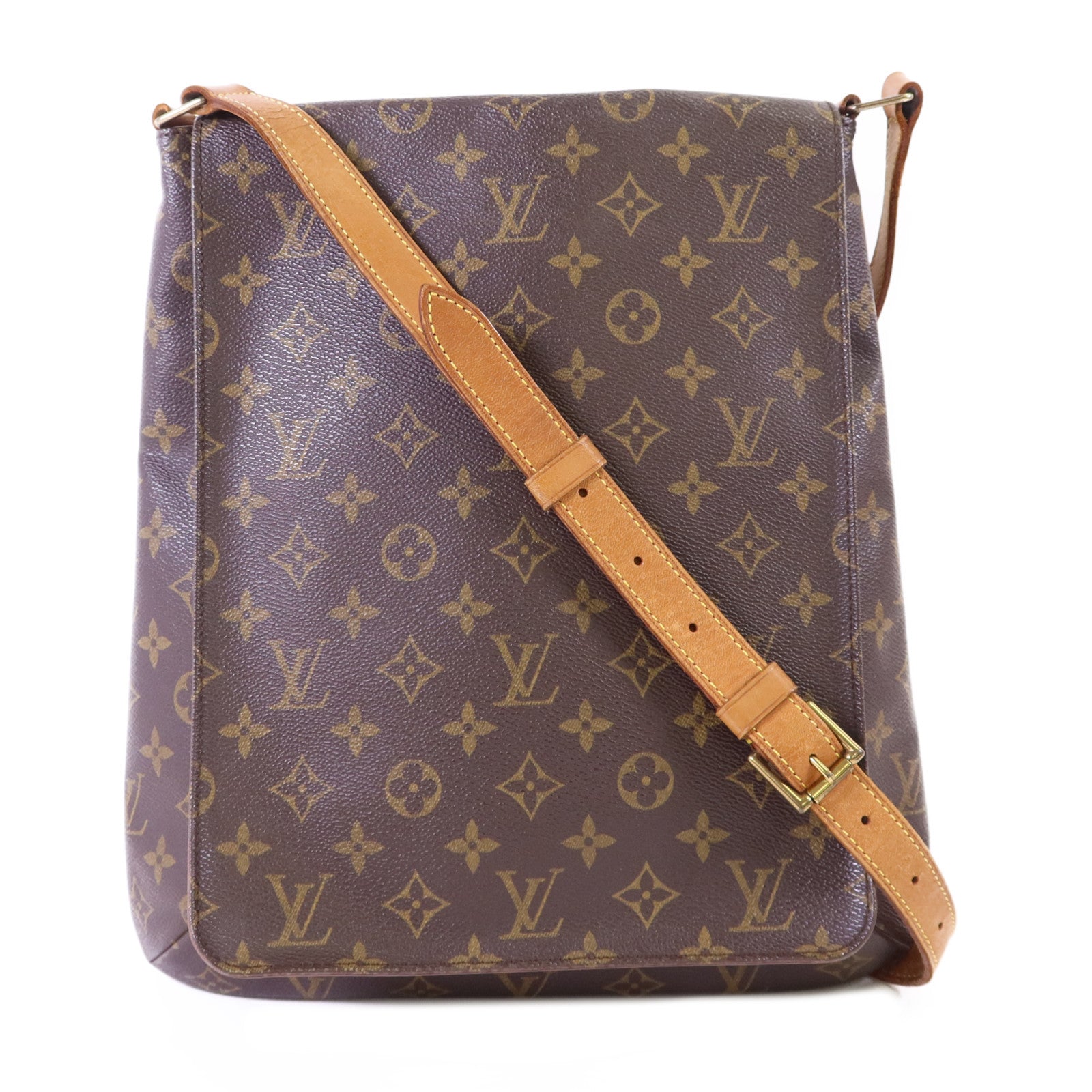 LOUIS VUITTON 【激減優惠】Monogram Musette金扣肩背袋
